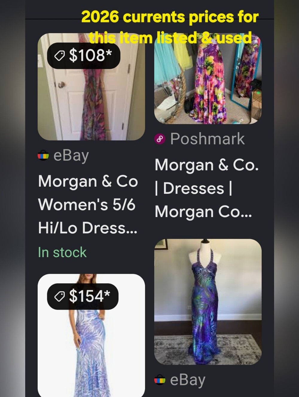 Morgan & Company Halter Dress Sz. 1/2 New!Unique,They'll Always Do A Double Take - Picture 3 of 13